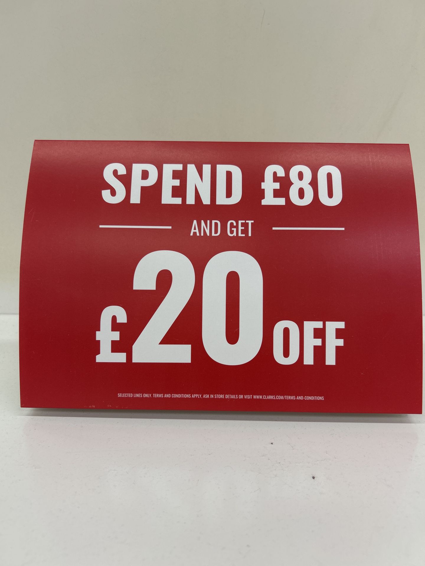 PROMOTION: SPEND £80, SAVE £20