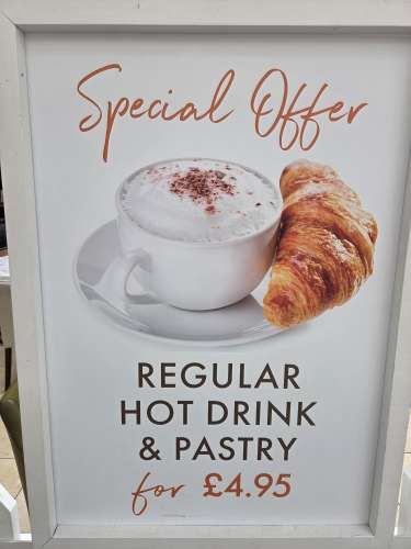 Hot Drink and Pastry 